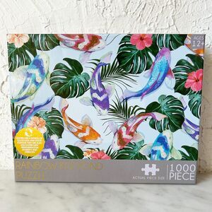Rainbow Koi Pond 1000 Piece Puzzle - Complete